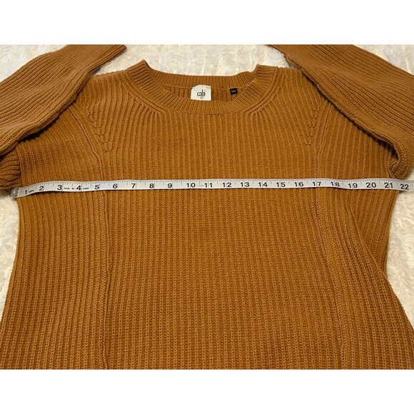 Cabi Brand Chestnut Brown Pullover Sweater Cotton Acrylic Blend Women's Size S - Picture 5 of 16